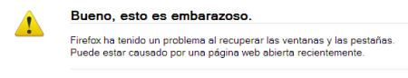 Firefox- Esto es embarazoso